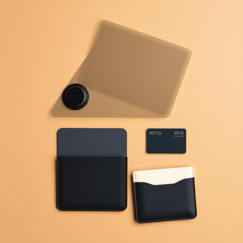 Camera cover, privacy screen film, and RFID card sleeves on bone paper